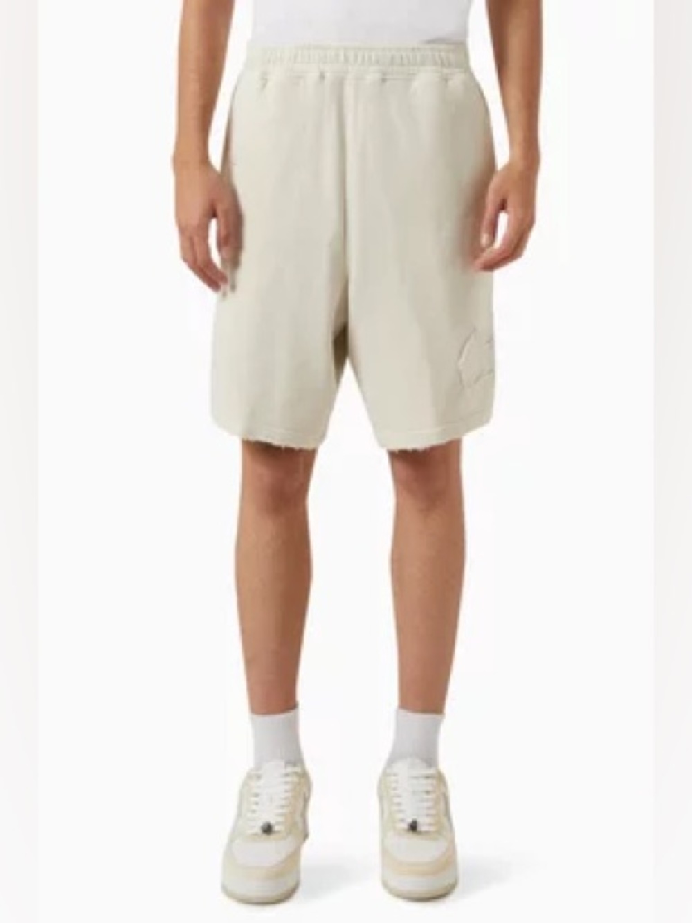 BAPE Destroy Sweat Shorts Taupe Size: Large